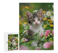 Jigsaw Puzzle 500 PCS for Teenagerss Kittens Play Puzzle for Adults Relaxing Games Perfect Decoration Deal As Gifts for The Whole Family 500 PCS