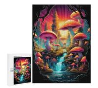 Jigsaw Puzzle 500 PCS for Teenagerss Magic Mushroom Landscape Puzzles for Adults Family Game Home Decoration for Birthday, Chrismas 500 PCS