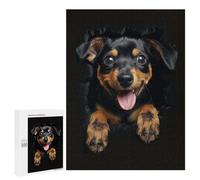 Jigsaw Puzzle 500 PCS for Teenagerss Miniature Pinscher Puzzle for Adults Relaxing Games Perfect Decoration Deal As Gifts for The Whole Family 500 PCS