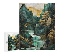 Jigsaw Puzzle 500 PCS for Teenagerss Seaside Cliff Temple Puzzles for Adults Family Game Home Decoration for Birthday, Chrismas 500 PCS