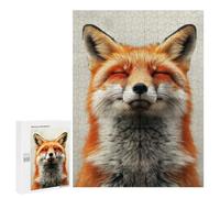 Jigsaw Puzzle 500 PCS for Teenagerss Smiling Fox Portrait Puzzles for Adults Family Game Home Decoration for Birthday, Chrismas 500 PCS