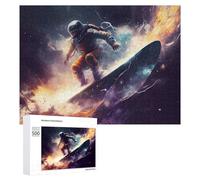 Jigsaw Puzzle 500 PCS for Teenagerss Space Surfing Adventure -3 Puzzle for Adults Relaxing Games Perfect Decoration Deal As Gifts for The Whole Family 500 PCS