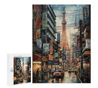 Jigsaw Puzzle 500 PCS for Teenagerss Tokyo Urban Energy Japan Puzzle for Adults Relaxing Games Perfect Decoration Deal As Gifts for The Whole Family 500 PCS