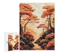 Jigsaw Puzzle 500 PCS Forest in Autumn Nature Adult Puzzles Toy Wall Decor Birthday Present Deal As Gifts for The Whole Family 500 PCS