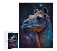 Jigsaw Puzzle 500 PCS Galactic Camel Portrait-1 Jigsaws for Adults Puzzle Birthday Present Difficult And Challenge Challenging Game Gifts 500 PCS