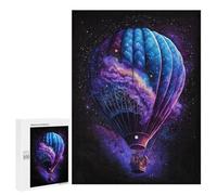 Jigsaw Puzzle 500 PCS Galactic Hot Air Balloon Adventure Jigsaws for Adults Puzzle Birthday Present Difficult And Challenge Challenging Game Gifts 500 PCS