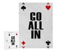 Jigsaw Puzzle 500 PCS Go All In Puzzles for Teenagerss Stress Reliever Educational Challenge Unique Birthday And Gifts 500 PCS