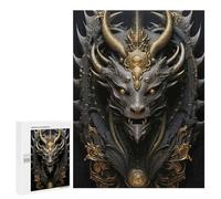 Jigsaw Puzzle 500 PCS Infernal Regal Dragon Puzzles for Teenagerss Stress Reliever Educational Challenge Unique Birthday And Gifts 500 PCS