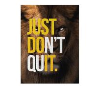 Jigsaw Puzzle 500 PCS Just Dont Quit Motivation Jigsaw for Adults Toy Wall Decor Staycation Kill Time Unique Birthday And Gifts 500 PCS