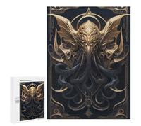 Jigsaw Puzzle 500 PCS King Cthulhu Art Deco Jigsaws for Adults Puzzle Birthday Present Difficult And Challenge Challenging Game Gifts 500 PCS