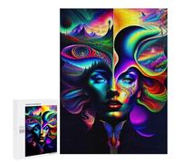 Jigsaw Puzzle 500 PCS Lady Surreal 09 Jigsaws for Adults Anti-Stress Toys Staycation Kill Time Help The Brain Exercise 500 PCS