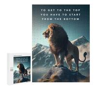 Jigsaw Puzzle 500 PCS Lion's Journey to The Summit Adult Puzzles Toy Wall Decor Birthday Present Deal As Gifts for The Whole Family 500 PCS