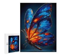 Jigsaw Puzzle 500 PCS Luminous Butterfly - Expressionist Animal Art Jigsaws for Adults Toy Wall Decor Difficult Hard Unique Gifts for Birthday And Christmas 500 PCS