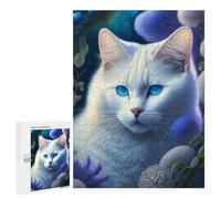 Jigsaw Puzzle 500 PCS Magical Oceanic Cat Portrait Puzzles for Teenagerss Stress Reliever Educational Challenge Unique Birthday And Gifts 500 PCS