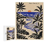 Jigsaw Puzzle 500 PCS Mexico Beach, Florida, Beach Scene Puzzles for Teenagerss Stress Reliever Educational Challenge Unique Birthday And Gifts 500 PCS