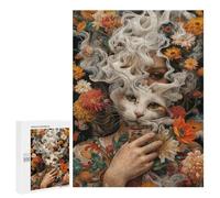 Jigsaw Puzzle 500 PCS Mystic Whiskers Puzzles for Teenagerss Stress Reliever Educational Challenge Unique Birthday And Gifts 500 PCS