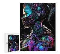 Jigsaw Puzzle 500 PCS Neon Dreamscape Jigsaws for Adults Toy Wall Decor Difficult Hard Unique Gifts for Birthday And Christmas 500 PCS