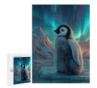 Jigsaw Puzzle 500 PCS Penguin Aurora Ice Landscape Adult Jigsaw Puzzles Enhance Memory Parent-child Interaction Brainteaser Family Games 500 PCS