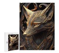 Jigsaw Puzzle 500 PCS Royal Golden Fox Jigsaws for Adults Puzzle Birthday Present Difficult And Challenge Challenging Game Gifts 500 PCS