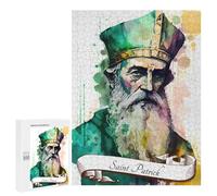 Jigsaw Puzzle 500 PCS Saint Patrick Christian Adult Puzzles Toy Wall Decor Birthday Present Deal As Gifts for The Whole Family 500 PCS