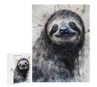 Jigsaw Puzzle 500 PCS Sloth Natures Relaxer Adult Puzzles Toy Wall Decor Birthday Present Deal As Gifts for The Whole Family 500 PCS