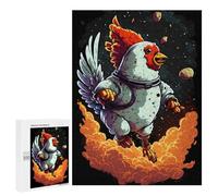 Jigsaw Puzzle 500 PCS Space Chicken Adventure Jigsaws for Adults Anti-Stress Toys Staycation Kill Time Help The Brain Exercise 500 PCS