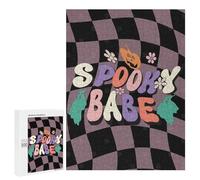 Jigsaw Puzzle 500 PCS Spooky Babe Halloween Adult Puzzles Toy Wall Decor Birthday Present Deal As Gifts for The Whole Family 500 PCS