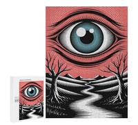 Jigsaw Puzzle 500 PCS Surreal Eye Landscape Jigsaws for Adults Toy Wall Decor Pattern Assembly Deal As Gifts for The Whole Family 500 PCS
