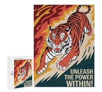 Jigsaw Puzzle 500 PCS Tiger Unleashed Power Jigsaws for Adults Toy Wall Decor Pattern Assembly Deal As Gifts for The Whole Family 500 PCS