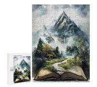 Jigsaw Puzzle 500 PCS Tome of Endless Realms Jigsaws for Adults Puzzle Birthday Present Difficult And Challenge Challenging Game Gifts 500 PCS