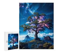 Jigsaw Puzzle 500 PCS Tree Nebula Adult Puzzles Toy Wall Decor Birthday Present Deal As Gifts for The Whole Family 500 PCS