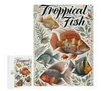 Jigsaw Puzzle 500 PCS Tropical Fish Poster Jigsaws for Adults Toy Wall Decor Pattern Assembly Deal As Gifts for The Whole Family 500 PCS