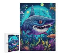 Jigsaw Puzzle 500 PCS Underwater Fantasy The Enchanted Shark Jigsaws for Adults Toy Wall Decor Difficult Hard Unique Gifts for Birthday And Christmas 500 PCS