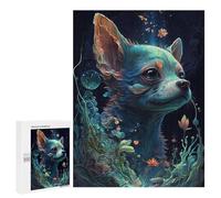 Jigsaw Puzzle 500 PCS Underwater Whimsy A Chihuahua's Dream Jigsaws for Adults Toy Wall Decor Difficult Hard Unique Gifts for Birthday And Christmas 500 PCS
