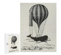 Jigsaw Puzzle 500 PCS Vintage Whale Lover Jigsaws for Adults Toy Wall Decor Pattern Assembly Deal As Gifts for The Whole Family 500 PCS