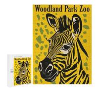 Jigsaw Puzzle 500 PCS Vintage Zoo Poster Jigsaws for Adults Puzzle Birthday Present Difficult And Challenge Challenging Game Gifts 500 PCS