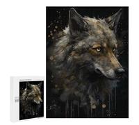 Jigsaw Puzzle 500 PCS Wolf Enchanted Isle Jigsaws for Adults Toy Wall Decor Pattern Assembly Deal As Gifts for The Whole Family 500 PCS