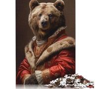 Jigsaw Puzzle 500 Piece for Adults Grizzly Majesty Puzzles for Adults Woodenboard Puzzles For Family Fun & Game Night 500pcs (52x38cm)