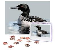 Jigsaw Puzzle 500 Piece Loon Nature Bird Puzzles for Adults Custom Puzzles from Photos Personalized Picture Wooden Puzzle Gifts for Family Wedding Birthdays Anniversaries