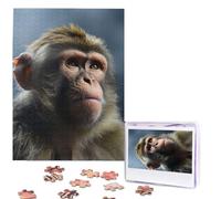 Jigsaw Puzzle 500 Piece Monkey Puzzles for Adults Custom Puzzles from Photos Personalized Picture Wooden Puzzle Gifts for Family Wedding Birthdays Anniversaries