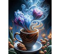 Jigsaw Puzzle 500 piece,Smoke Abstract Cup Puzzles for Adults,Educational Game Challenge Toy 500 Pieces DIY puzzles Family Decoration puzzle