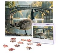 Jigsaw Puzzle 500 Piece Wild Goose by the Bridge Puzzles for Adults Custom Puzzles from Photos Personalized Picture Wooden Puzzle Gifts for Family Wedding Birthdays Anniversaries
