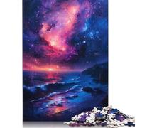 Jigsaw Puzzle 500 Pieces Cosmic Seascape Square Puzzles for Adults And Wooden Puzzles Home Decoration Puzzle Toys 500pcs (52x38cm)