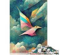 Jigsaw Puzzle 500 Pieces Flying Paper Bird Square Puzzles for Adults And Wooden Puzzles Home Decoration Puzzle Toys 500pcs (52x38cm)