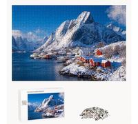 Jigsaw Puzzle 500 Pieces for Adults - Winter & Mountain - Wooden Pieces with Classic Fit & HD Print - Stress Relief Hobby & Home Decor - 52 x 38 cm - Not for Children under 14 P3#379