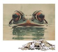 Jigsaw Puzzle 500 Pieces Frog in The Water Square Puzzles for Adults And Wooden Puzzles Home Decoration Puzzle Toys 500pcs (52x38cm)