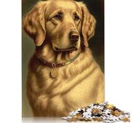 Jigsaw Puzzle 500 Pieces 'Labrador Retriever Square Puzzles for Adults And Wooden Puzzles Home Decoration Puzzle Toys 500pcs (52x38cm)
