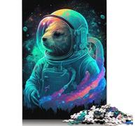 Jigsaw Puzzle 500 Pieces Otter Astronaut Square Puzzles for Adults And Wooden Puzzles Home Decoration Puzzle Toys 500pcs (52x38cm)