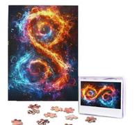 Jigsaw Puzzle 500 Pieces Personalized Wooden Picture from Photos Puzzles Custom Puzzle from Pictures Abstract Music Themed Puzzles for Adults Family Birthday Christmas Valentine's Day Gifts