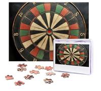 Jigsaw Puzzle 500 Pieces Personalized Wooden Picture from Photos Puzzles Custom Puzzle from Pictures Dart Board Puzzles for Adults Family Birthday Christmas Valentine's Day Gifts